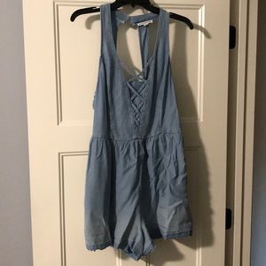 Denim romper